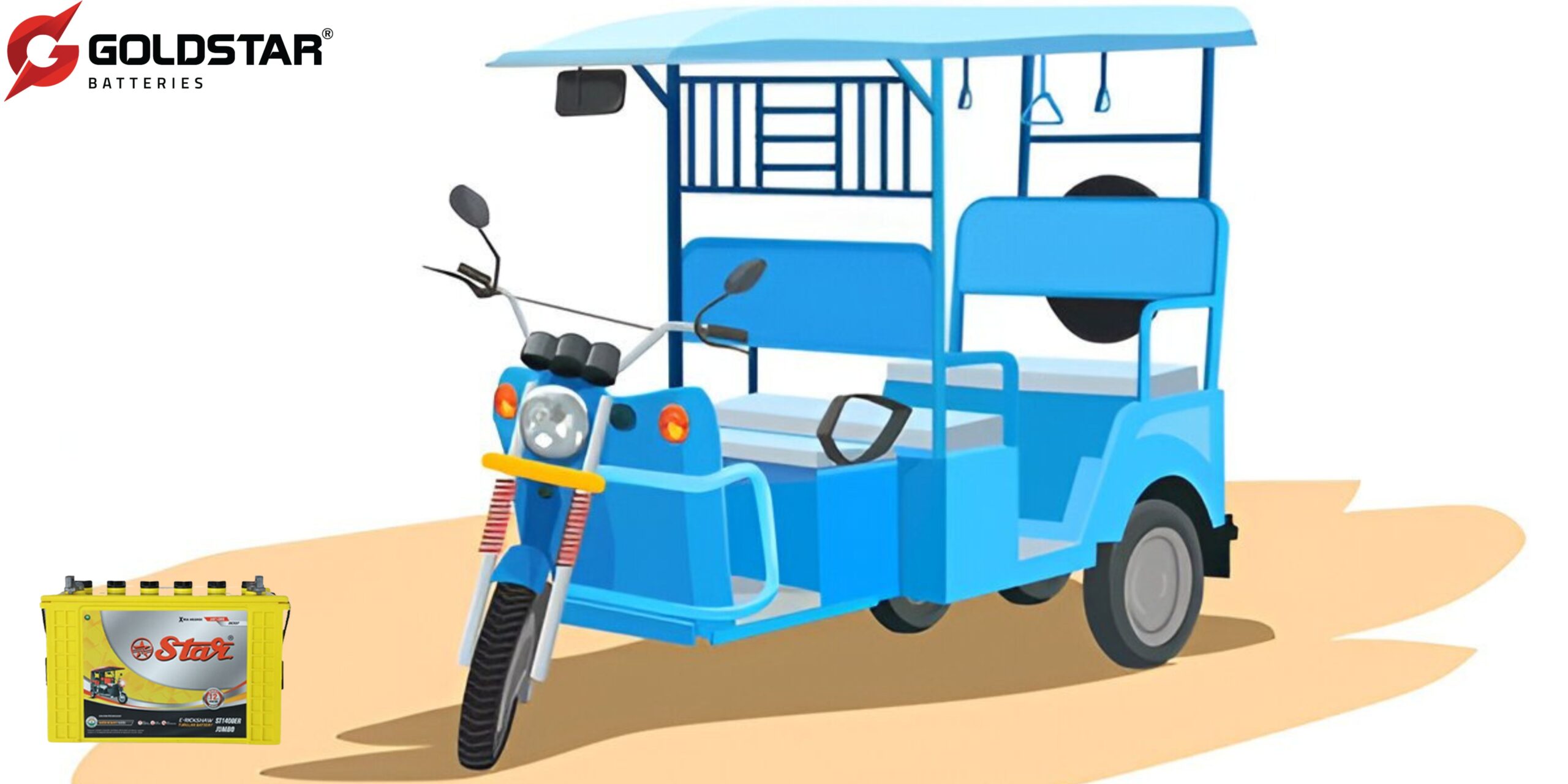 Common Problems in Electric Rickshaw Batteries and How Goldstar Addresses Them